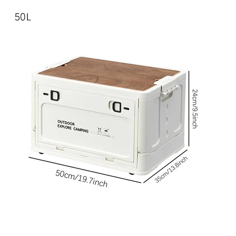50/80L Folding Storage Box Camping Foldable