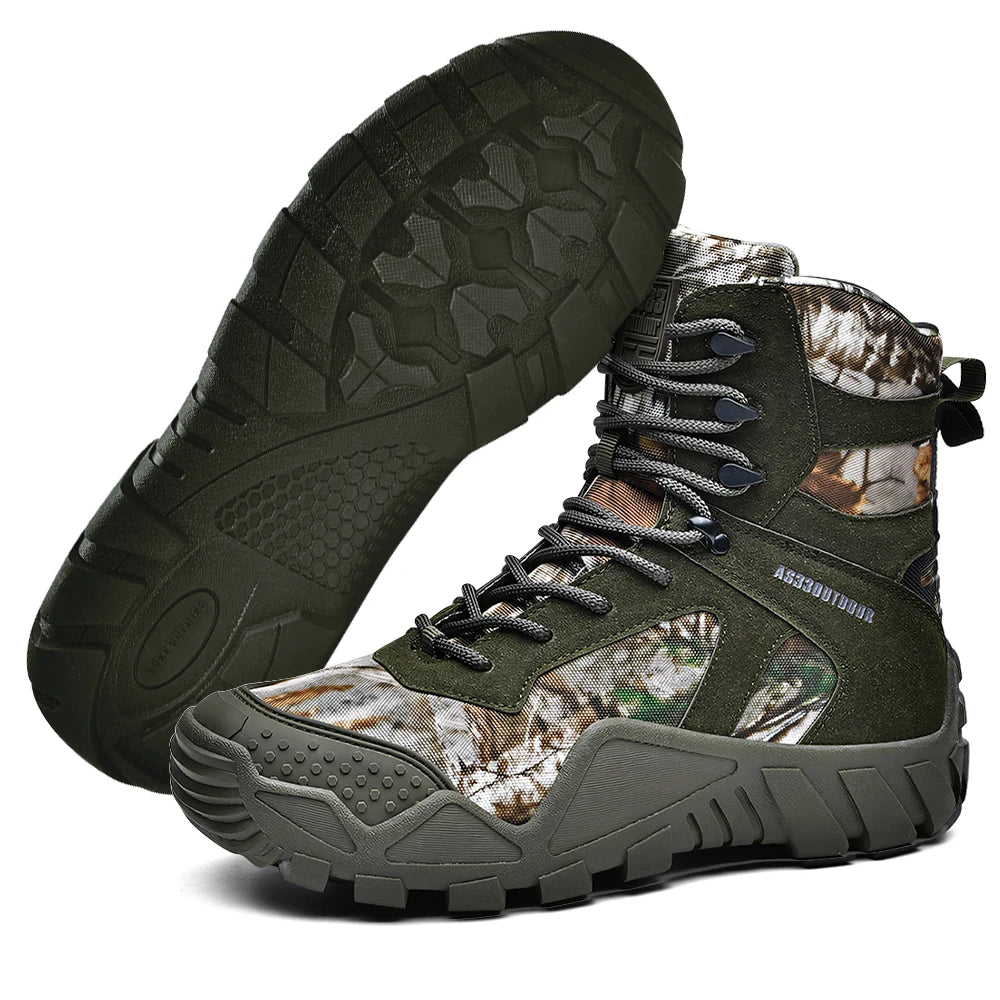 Men's waterproof hiking boots, lightweight durable hiking boots.