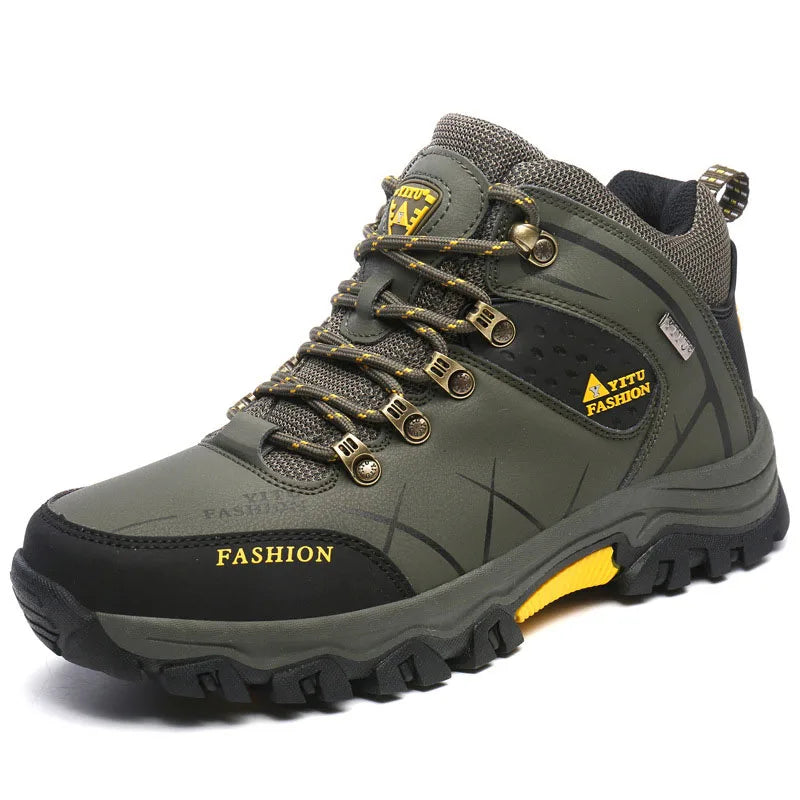 Climbing Shoes Thick Insulation Men Hiking Waterproof Trekking Boots.