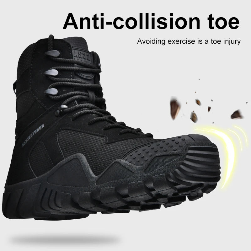 Men's waterproof hiking boots, lightweight durable hiking boots.