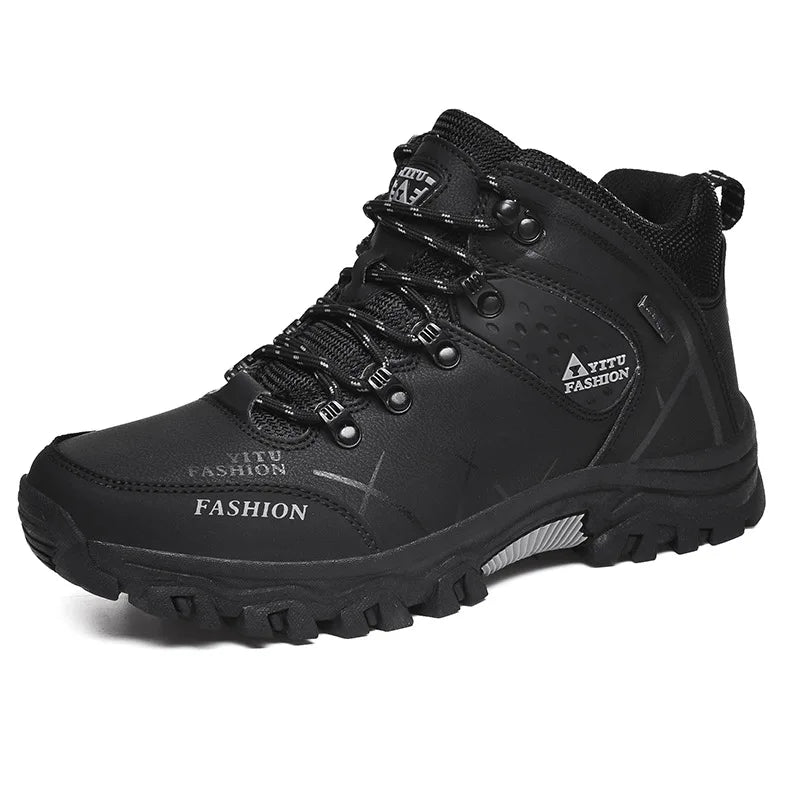 Climbing Shoes Thick Insulation Men Hiking Waterproof Trekking Boots.