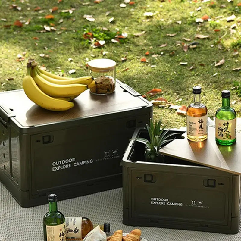 50/80L Folding Storage Box Camping Foldable