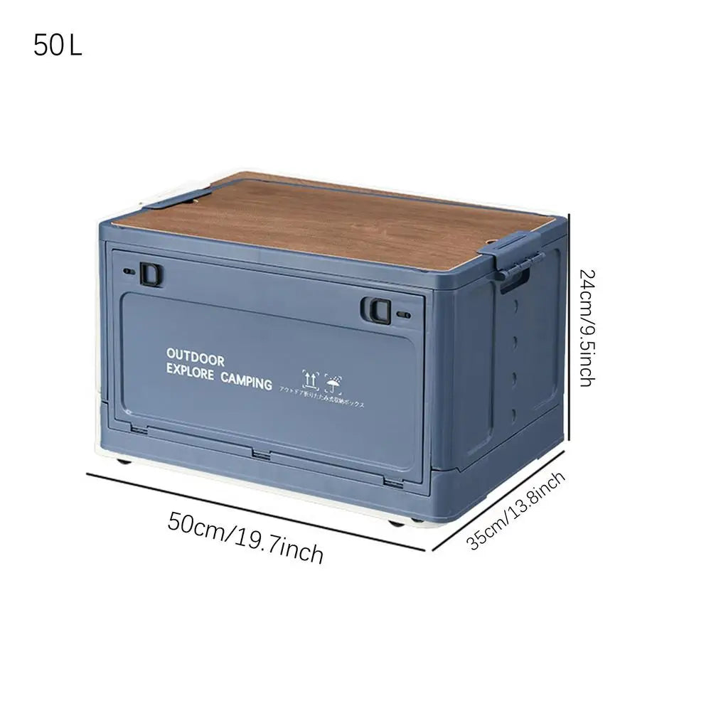 50/80L Folding Storage Box Camping Foldable