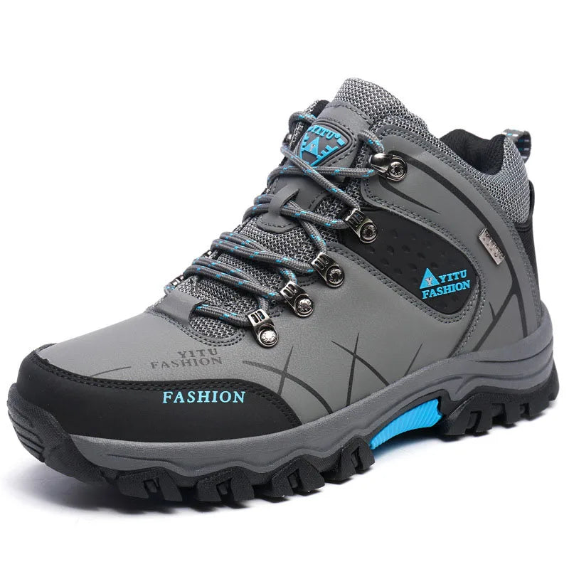 Climbing Shoes Thick Insulation Men Hiking Waterproof Trekking Boots.