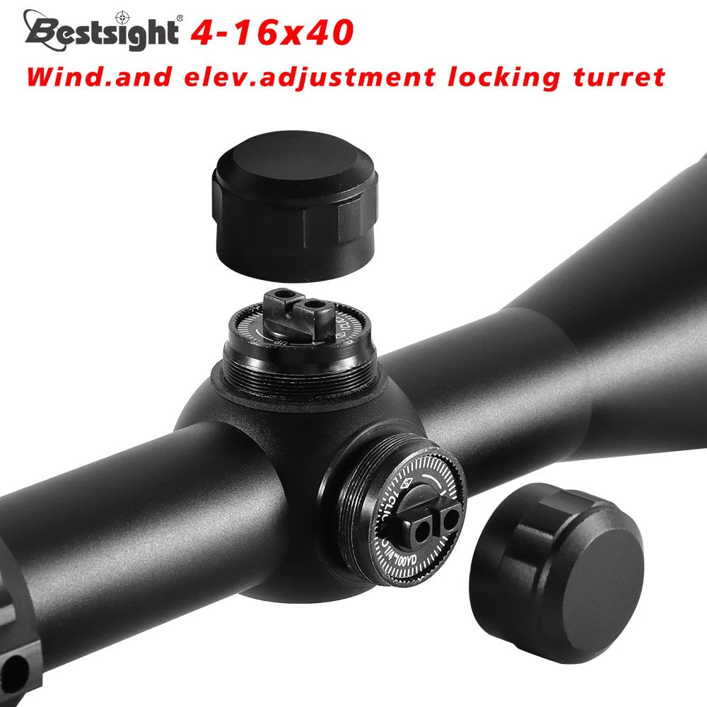 4-16X40 Hunting Riflescope Red & Green Dot Illuminated Sight.