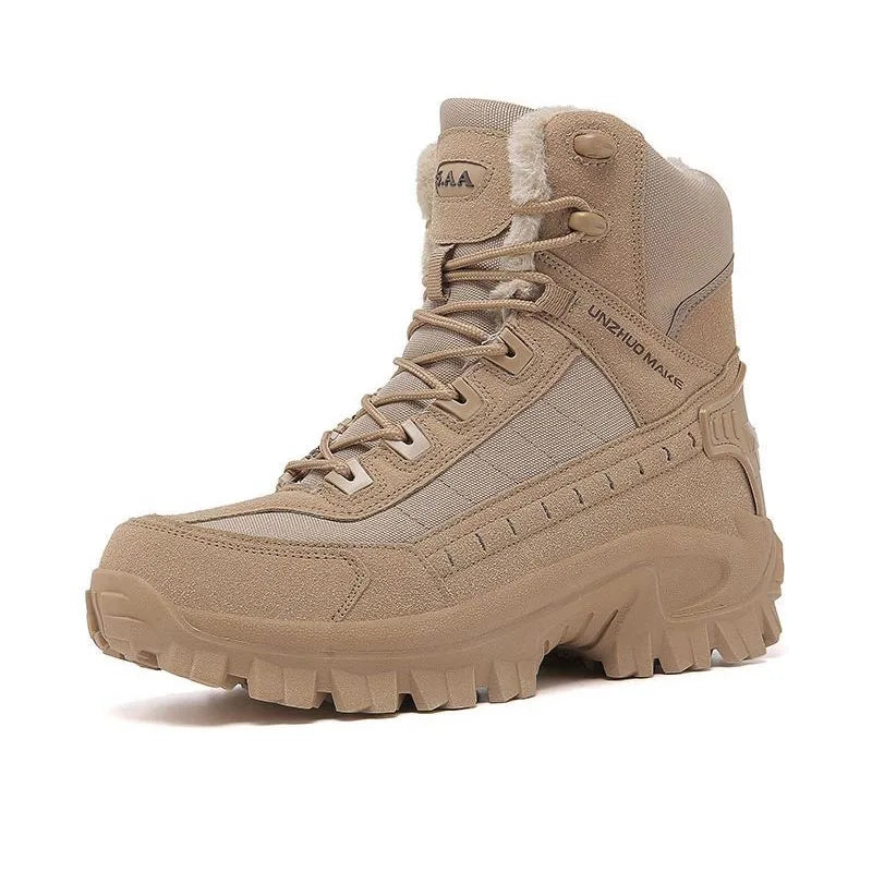 Winter Warm Men Army Climbing Hiking Desert Waterproof Combat Boots.