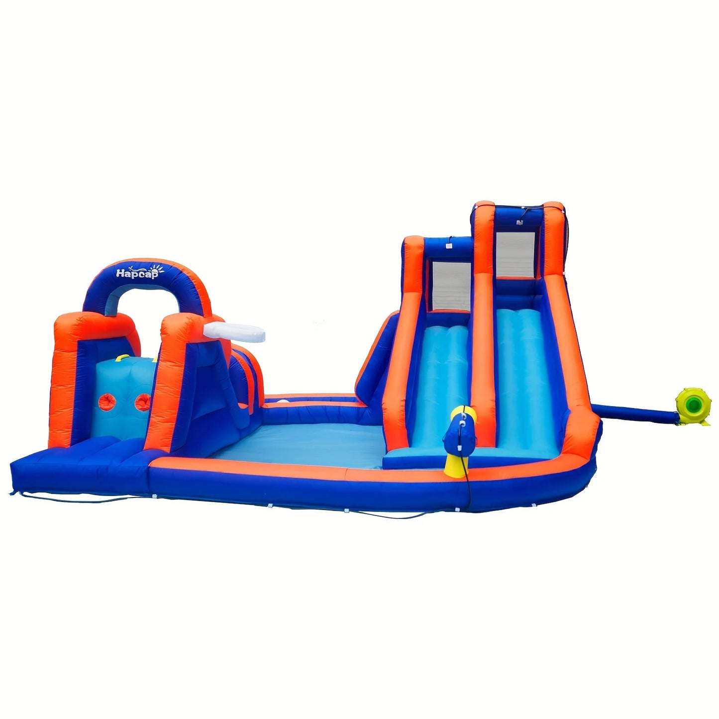 Water Slide, Obstacle Course Bounce House for Outdoor Backyard, with Air Blower.