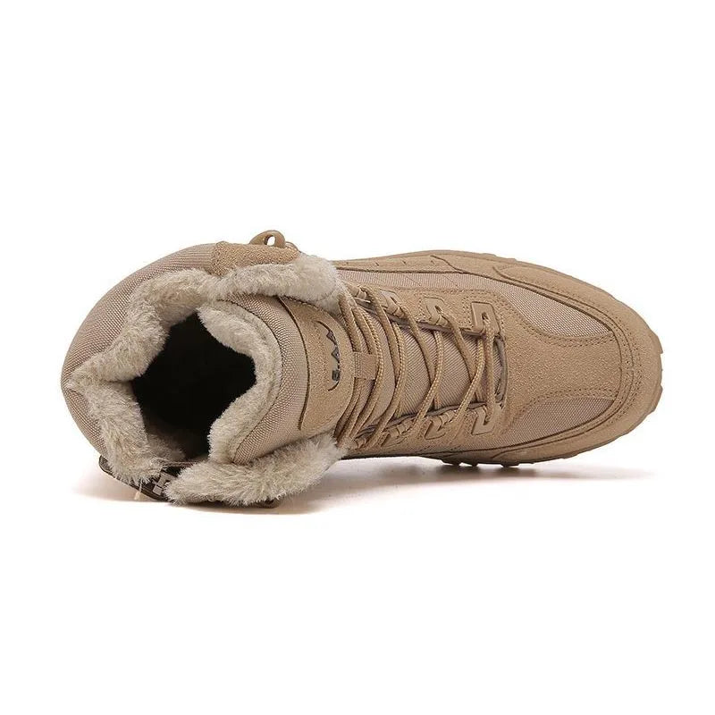 Winter Warm Men Army Climbing Hiking Desert Waterproof Combat Boots.