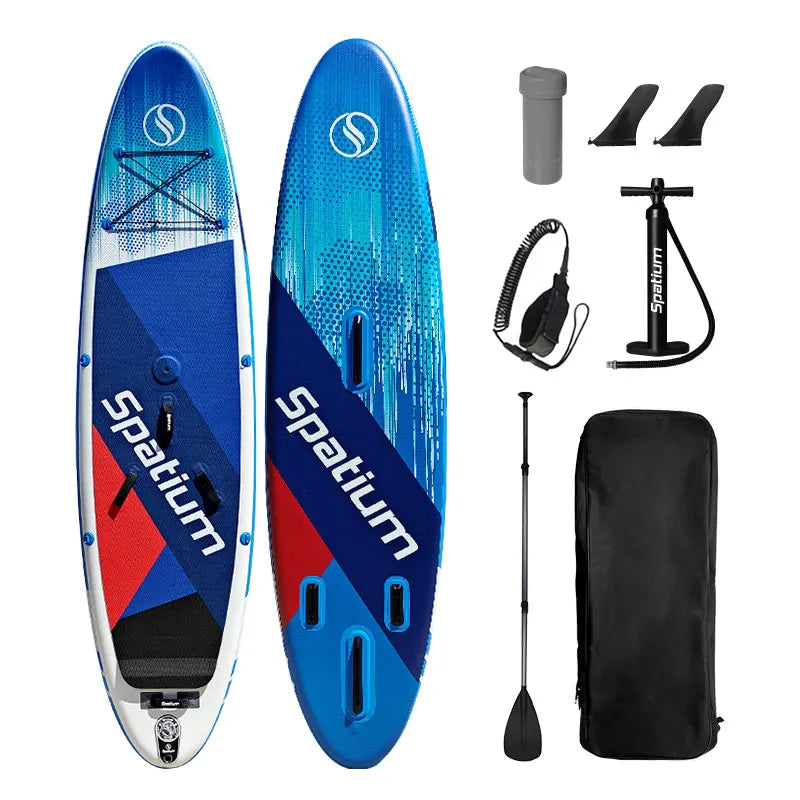 Inflatable Handheld Sailboard Set Kite Surfboard Paddle Water Skiing Board.