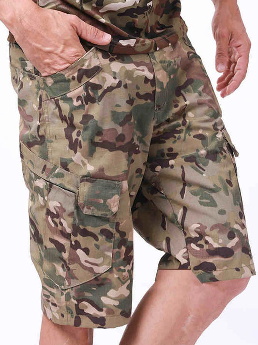 Men Loose Fit Cargo Shorts with Pockets Quick Dry Pants for Male.