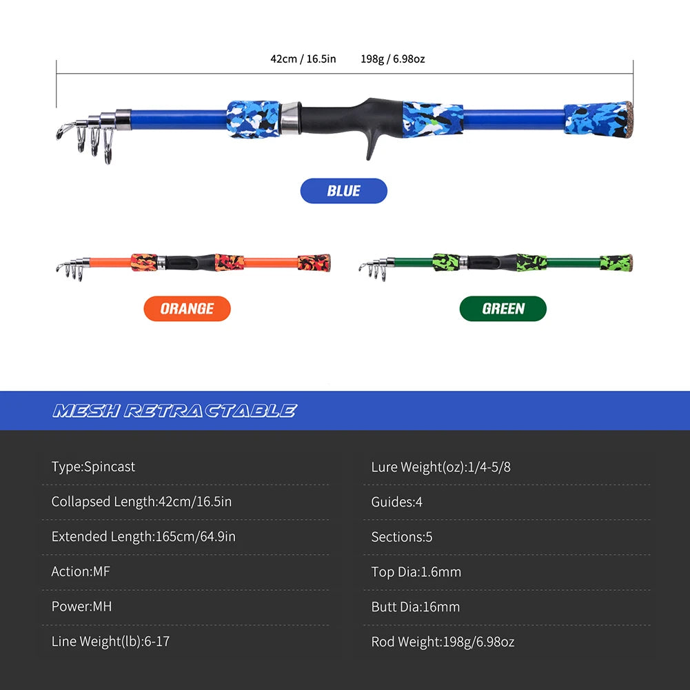Children telescopic Mini Kids Fishing Rod With Fish Wheel.