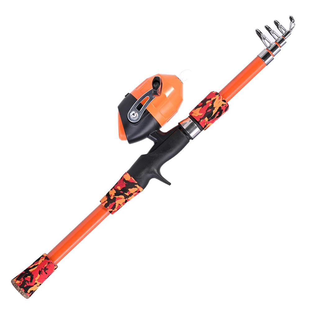 Children telescopic Mini Kids Fishing Rod With Fish Wheel.
