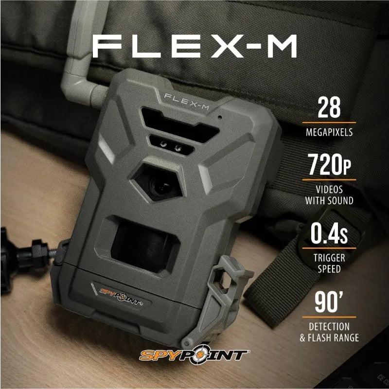 Twin Pack Cellular Trail Cameras - Best Hunting Accessories, No Wi-Fi Needed, GPS, Night Vision.
