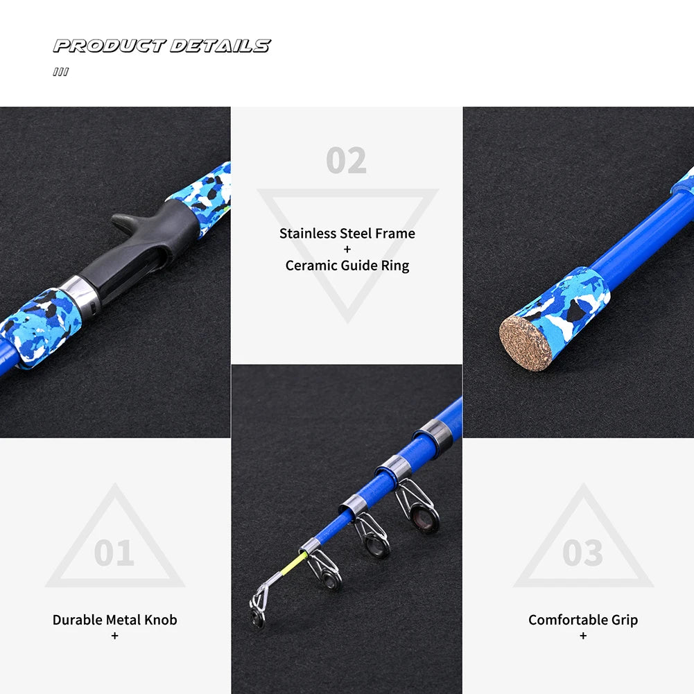 Children telescopic Mini Kids Fishing Rod With Fish Wheel.