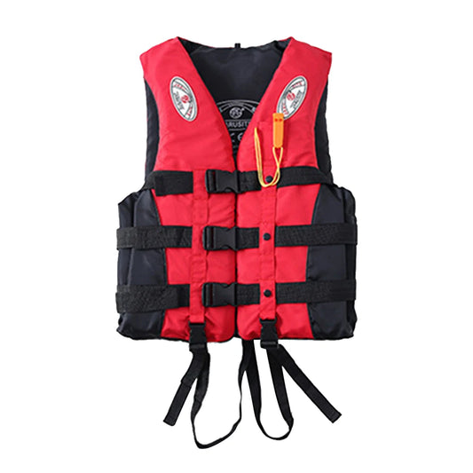 Boating Water Sports Safety Fishing Life Vest for Kids Adults Red.