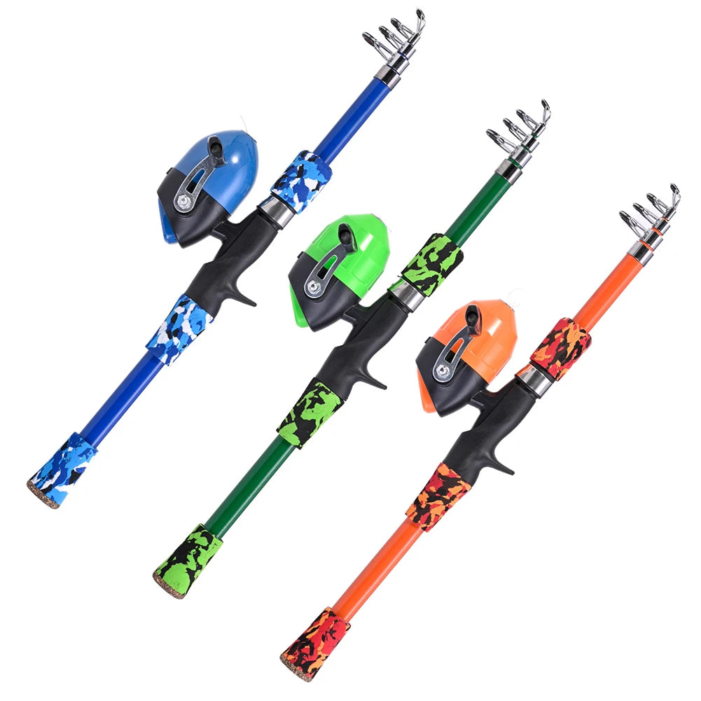 Children telescopic Mini Kids Fishing Rod With Fish Wheel.
