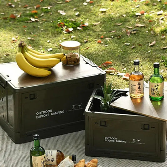 50/80L Folding Storage Box Camping Foldable