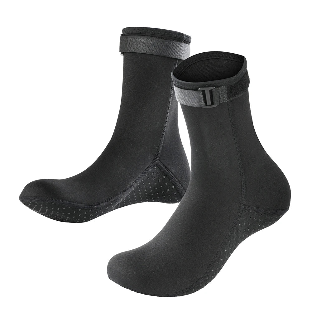 3mm Wetsuit Short Socks Anti Slip Lightweight for Water Sport.