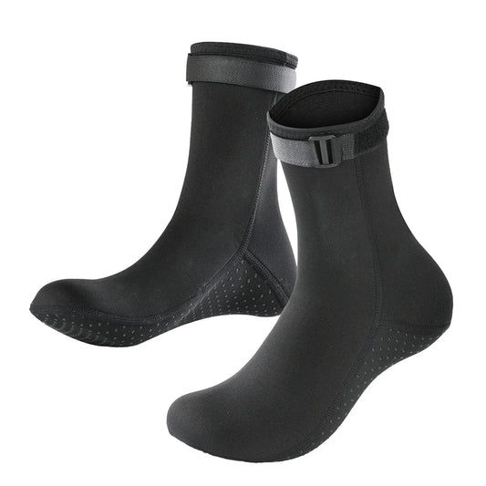 3mm Wetsuit Short Socks Anti Slip Lightweight for Water Sport.