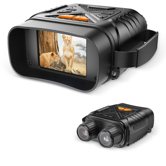 4K Night Vision Binoculars 2.8inch Screen 10X Digital Zoom Rechargeable Infrared Vision.