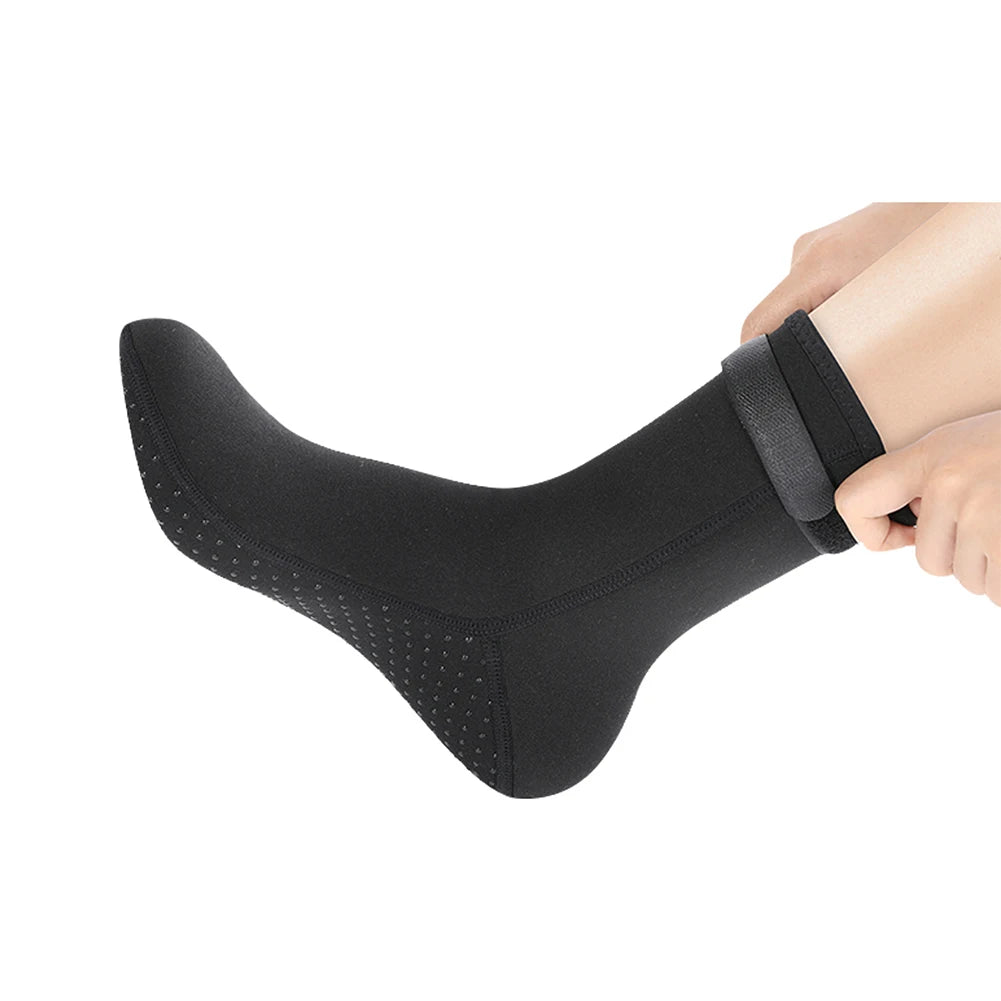 3mm Wetsuit Short Socks Anti Slip Lightweight for Water Sport.