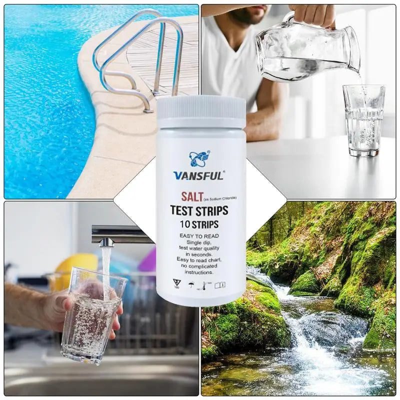 Hot Tub, Spa, Swimming Pool Detection Paper Strips Accurate Measurement Water Testing 10pcs.