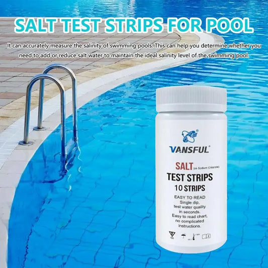 Hot Tub, Spa, Swimming Pool Detection Paper Strips Accurate Measurement Water Testing 10pcs.