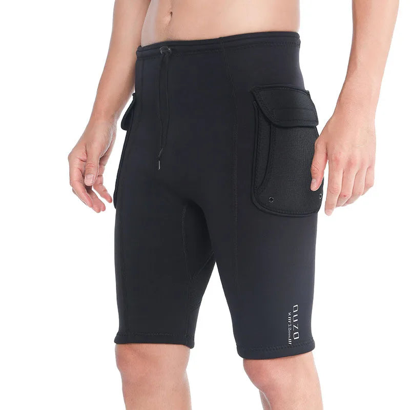 Men 3MM Neoprene Pants and Neoprene Vest Ultra Elastic Wetsuit.