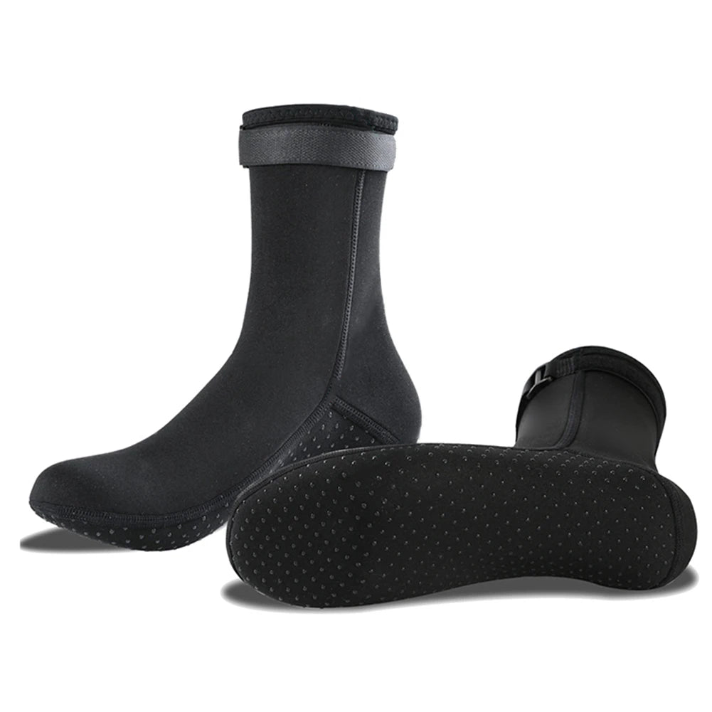 3mm Wetsuit Short Socks Anti Slip Lightweight for Water Sport.
